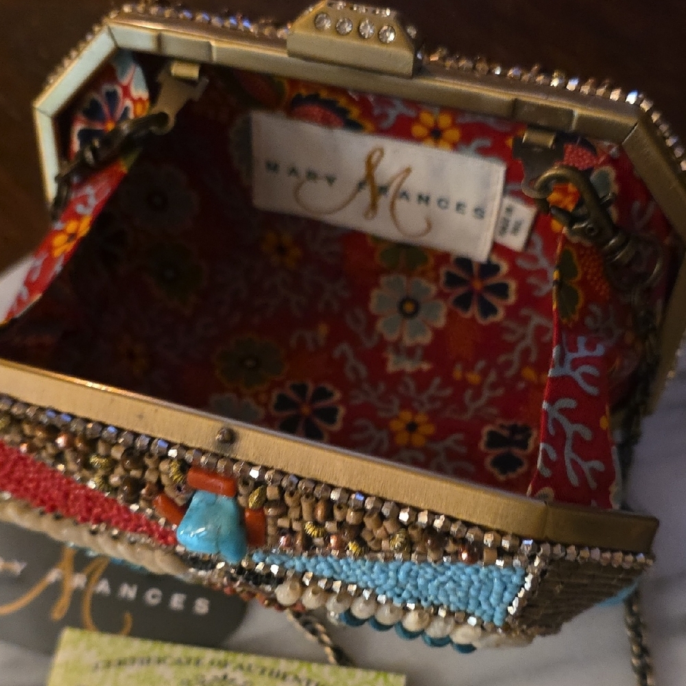 Mary Frances Multicolor Beaded Clutch - Picture 13 of 16